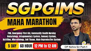 Famous SGPGIMS "MAHAMARATHON" CLASS  NURSING MCQ Class  #01  BY OP NEHRA SIR Net Worth