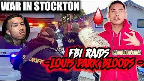 Feds Raid Louis Park Bloods MB/ & Fly Boy Crips Hood After Birthday Party In Stockton CA #ebkjaaybo
