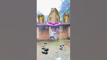 😱 Giant Cobra Attack in Village | Epic VFX Snake Scene | Unreal Magic Effect 🐍 #shorts #funny #snake
