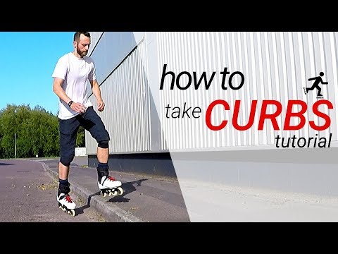 How to take curbs on inline skates / rollerblades - 5 techniques for beginners tutorial