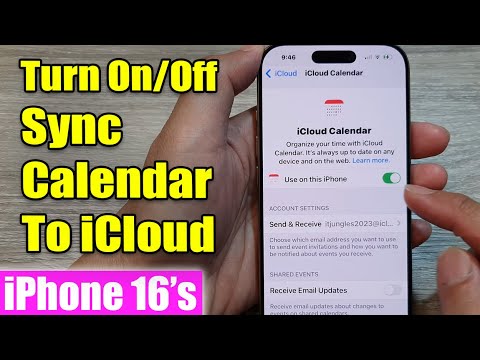 iPhone 16/16 Pro Max: How to Turn On/Off Sync Calendar To iCloud - YouTube
