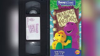 Barney's Making New Friends [1995] - 1995 VHS Release (Canadian Release, 1998 Reprint, Black VHS)