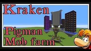 Minecraft Tutorial : The Kraken Mega Mob & Pigman Farm