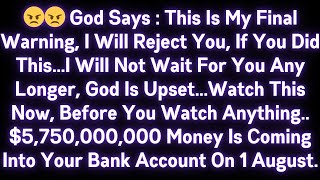 😡😡⚠️GOD SAYS : THIS IS MY FINAL WARNING! I WILL REJECT YOU, IF YOU DID THIS .I WILL NOT WAIT FOR YOU