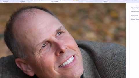 Editing in Windows Live Photo Gallery 2011