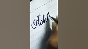 Name Ashlyn in cursive writing / fine art tutorial