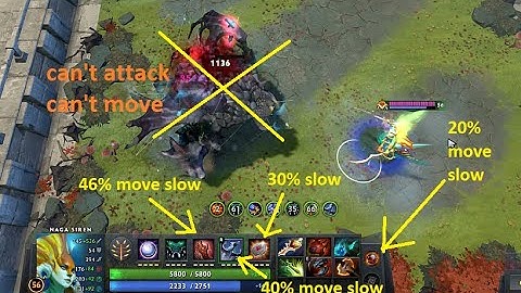 DOTA 2 CUSTOM GAME - CUSTOM HERO CHAOS - FUNNY NAGA WITH SLOW BUILT, KILL 2 ROSHAN, 74 ROUND