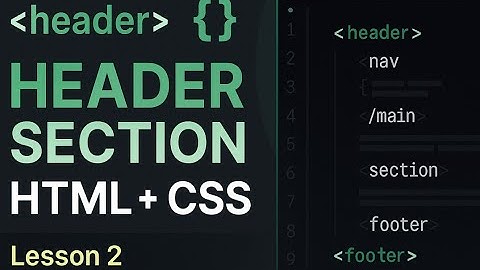 Create a Professional Website Header Using HTML & CSS | Step-by-Step Beginner Tutorial