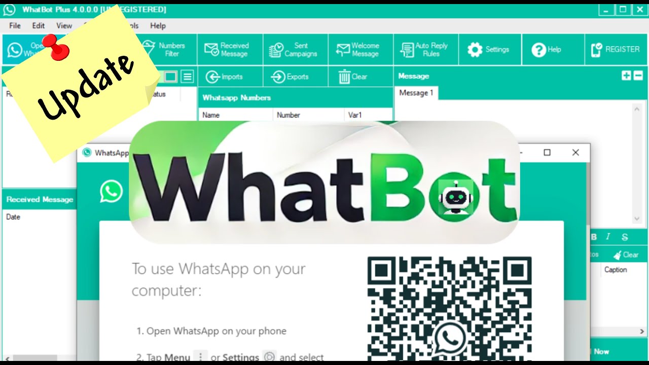 WhatBot Plus 4.6.5.0 Actualización - Update - WhatsApp Bulk - Masivos - Chatbot - Bot