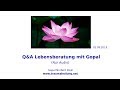 Q&A Lebensberatung mit Gopal 02.09.2019