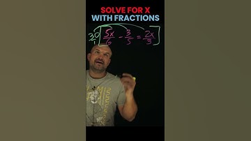 Solve for x with fractions #solveforx #fractions #brianmclogan