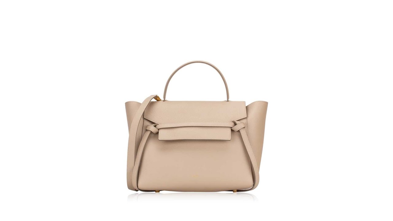 light taupe celine belt bag