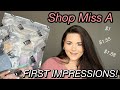 SHOP MISS A HUGE HAUL &amp; TRY ON! FIRST IMPRESSIONS! |Michell Martin