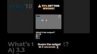 Guess the Output # 5 🤯 Python Trick Most Get Wrong #Shorts