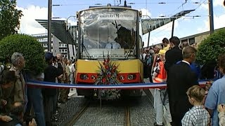 Einweihung der Stadtbahn Heilbronn 2001