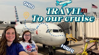Besties traveling from Ohio to Miami for our first Cruise ✈️ 