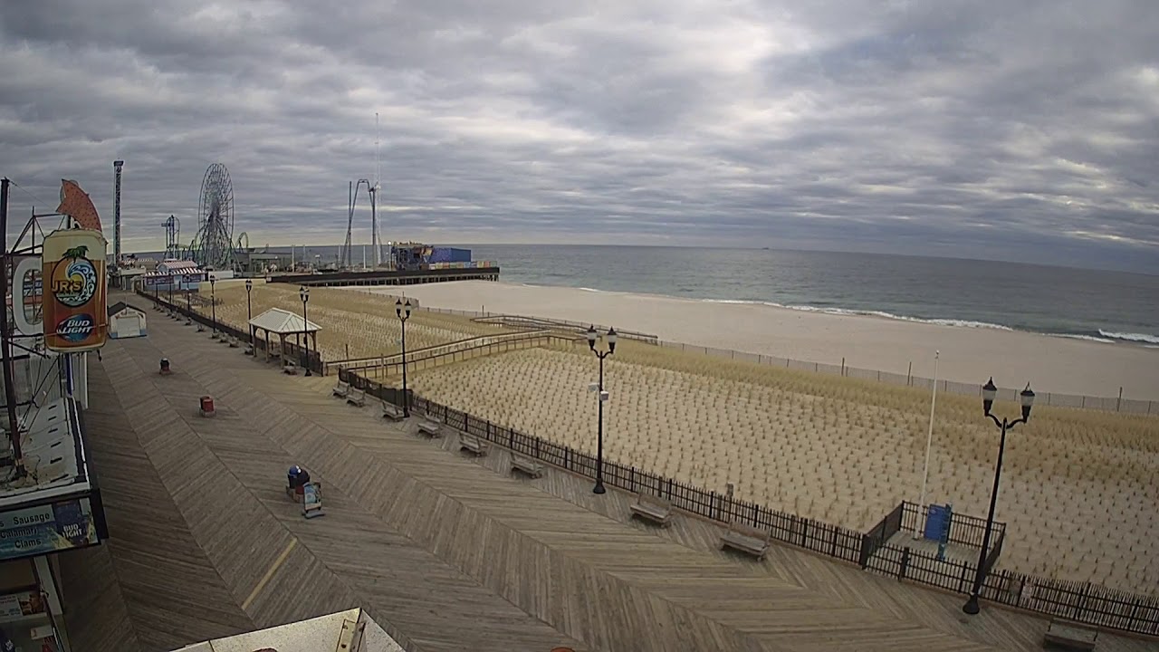 Live Cam Seaside Heights Beach on NJBeachCams 01/29/20 YouTube