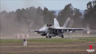EXCLUSIVE ADF EMERGENCY RESPONSE TO SUPER HORNET CRASH