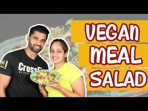 Vegan Meal Salad II Healthy || BodyProCoach || Praveen Nair | Maahek Nair