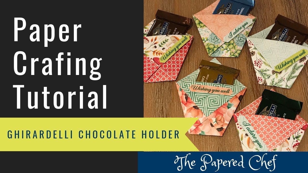 Simple Paper Crafting Ghirardelli Chocolate Holders Painted Seasons