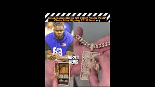Caleb Banks Shows Off $100K “Bank Vault” Chain After Signing $21M Deal!!