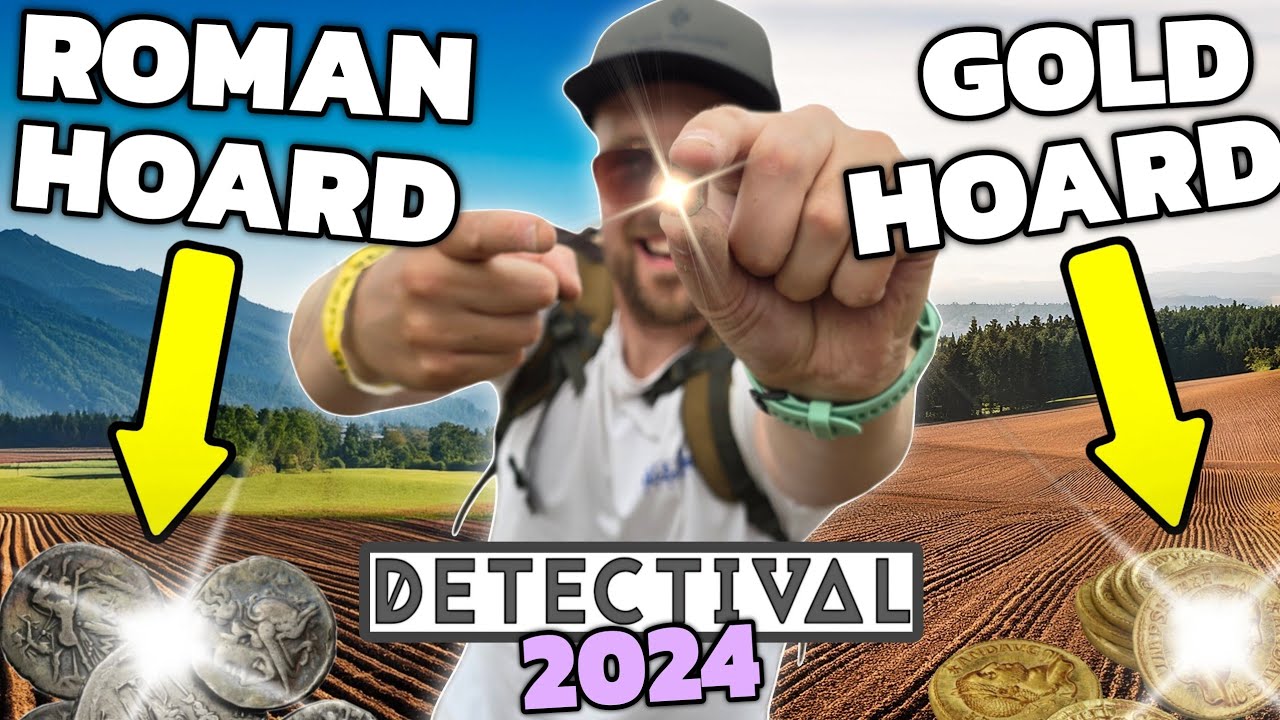 Finding A Roman HOARD At Detectival 2024 || + GOLD Guinea HOARD ...