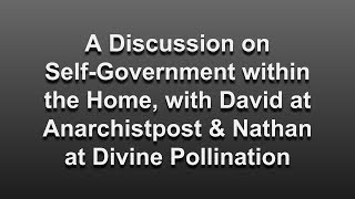 Discussion on Self-Government in the Home
