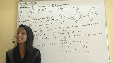 ""ALLOTROPES OF PHOSPHOROUS " (RED PHOSPHORUS) IN P BLOCK ELEMENTS