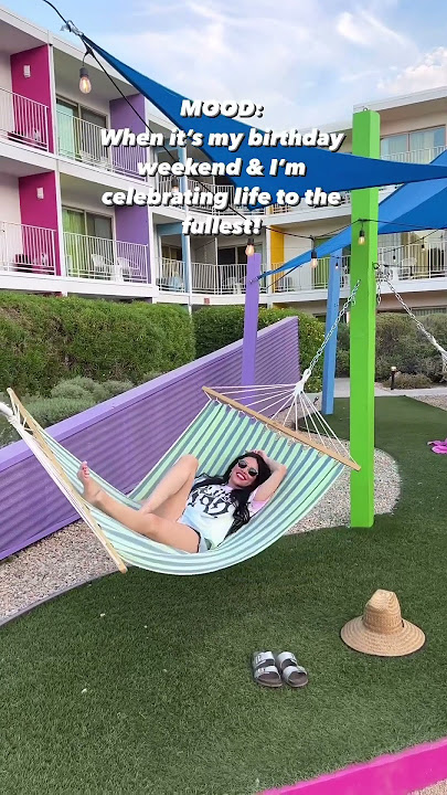 Mood when it’s my birthday weekend! Having a Barbie Pool Party at Saguaro Hotel in Palm Springs!