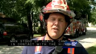 Man shocked twice by high voltage power lines in Greenfield