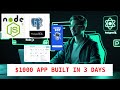 I created $1000 backend,mobile app and dashboard within 3 days - Backend (Node.js+PostgreSQL) Part 1