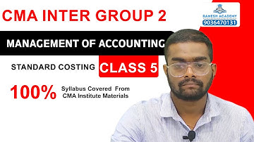 🎯 MANAGEMENT ACCOUNTING IN ENGLISH - CMA INTER GROUP 2 | PAPER 12 | CLASS 5 | CA Sumanth TS