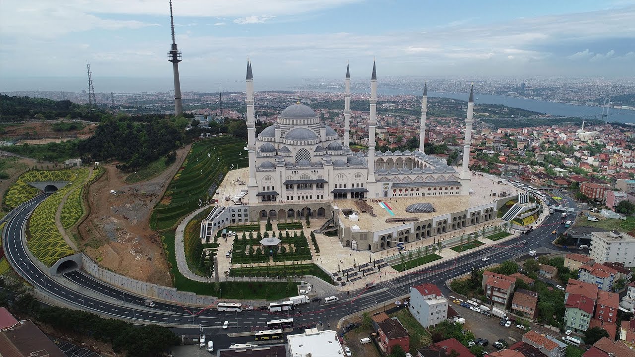 camlica camii havadan goruntulendi youtube