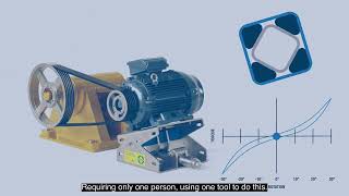 ROSTA MB75 selftensioning Motorbase  Demonstration video with english subtitles