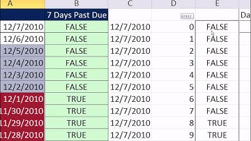 Excel Magic Trick 750: 7 Days Past Due Conditional Formatting & Logical Formula