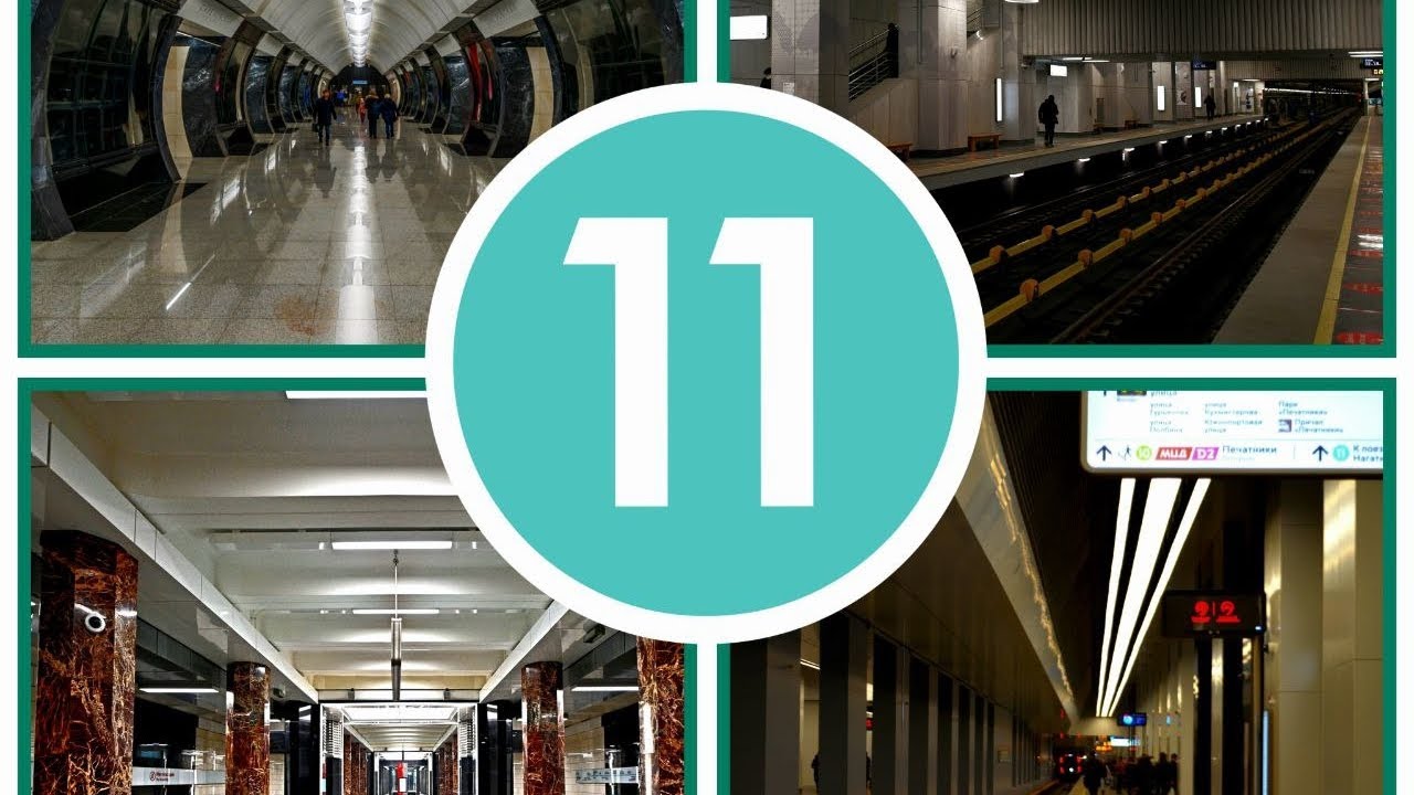 Поездка на Большой Кольцевой линии ПРОТИВ ЧАСОВОЙ стрелке от Рижской 