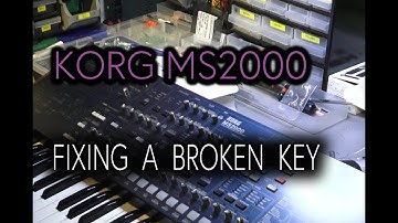 FIXING A BROKEN KEY ON A KORG MS2000 SYNTHESIZER