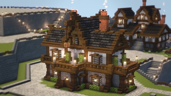 🏡 Minecraft Tutorial, Como Construir uma Casa de Ferreiro Medieval