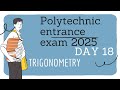 Polytechnic entrance exam maths polycet 2025 trigonometry explanation for polycet entrance exam