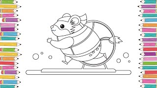 Hamsters Coloring Pages for Kids | Relaxing Educational Videos 🐹 Update