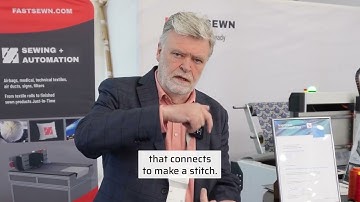 FASTSEWN at the 2025 Printing United Expo Sewing Automation Lockstitch, Laser Cutting All-in-one