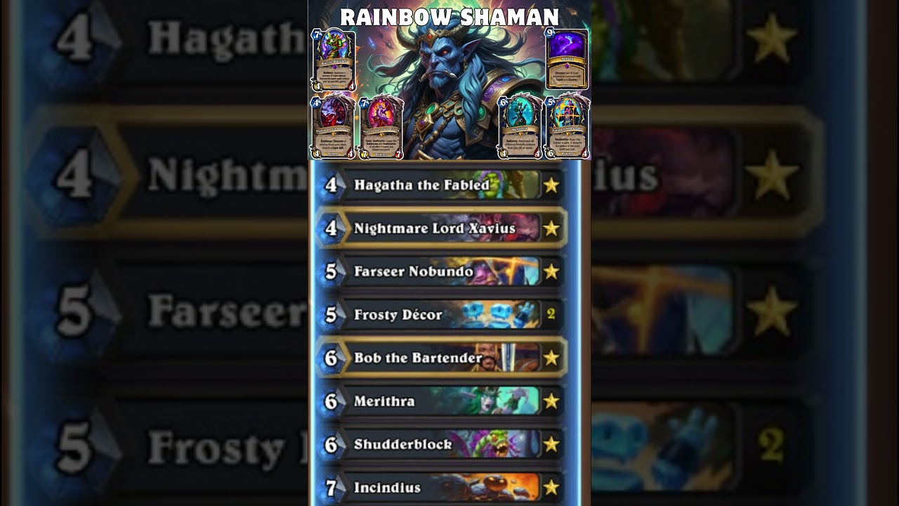 Rainbow Shaman Deck List - Hearthstone 32.2