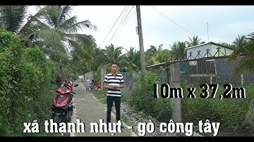 ⓽⓽⓼ đất vườn có thổ cư tại xã Thạnh Nhựt Gò Công Tây Tiền Giang chỉ 500m đến chợ và UBND