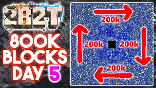 2b2t: 800k blocks, day 5.