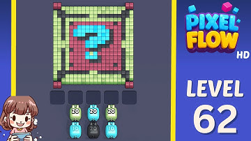 Pixel Flow Level 62 Solution Walkthrough