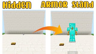Minecraft | Hidden Armor Stand Tutorial | Pop Up Armor Stand | Tutorial | #shorts