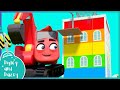 Build a Building - Fun Colors Learning | Digley and Dazey | Kids Construction Truck Cartoons