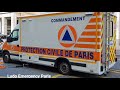 Protection civile paris seine ambulances  en urgence compilation civil protection ambulances