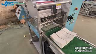 JPS-320ZD CE Label Zigzag Fan Folding Machine ( Slitting +Auto Lifting Conveyor+Auto Cut) to Spain