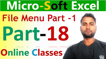 microsoft excel file menu || all option of file menu || file menu  all option by vk sir ||